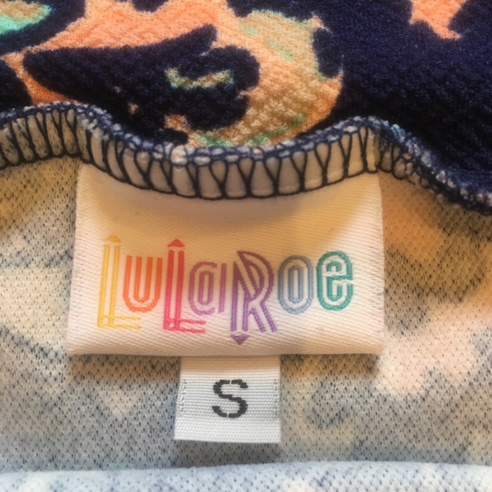 Lularoe Blue Skirt Size-S - Picture 3 of 3